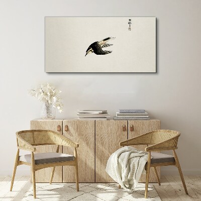 Tableau imprimé sur toile Le vol d'un oiseau en silence