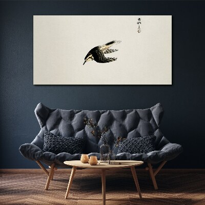 Tableau imprimé sur toile Le vol d'un oiseau en silence