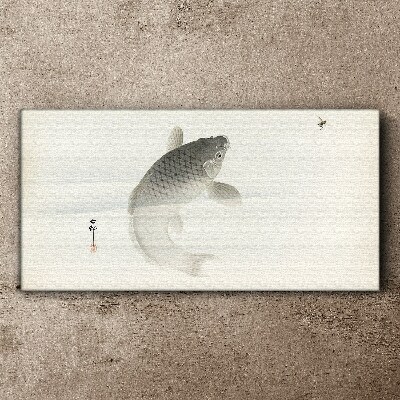 Tableau toile imprimée Koi en eau calme