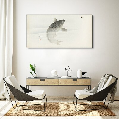 Tableau toile imprimée Koi en eau calme