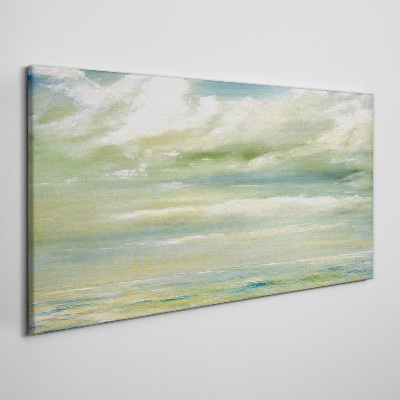 Tableau sur toile « Ciel paisible au-dessus de la mer »