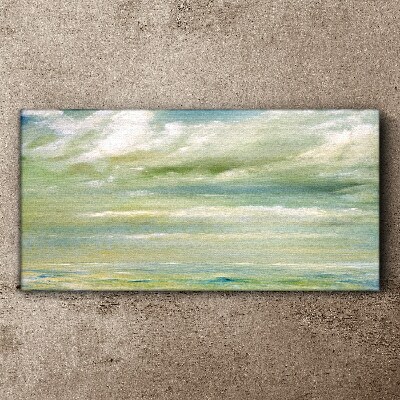Tableau sur toile « Ciel paisible au-dessus de la mer »