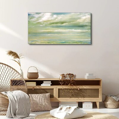 Tableau sur toile « Ciel paisible au-dessus de la mer »
