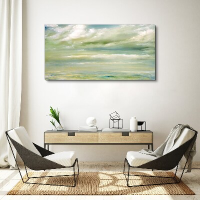 Tableau sur toile « Ciel paisible au-dessus de la mer »