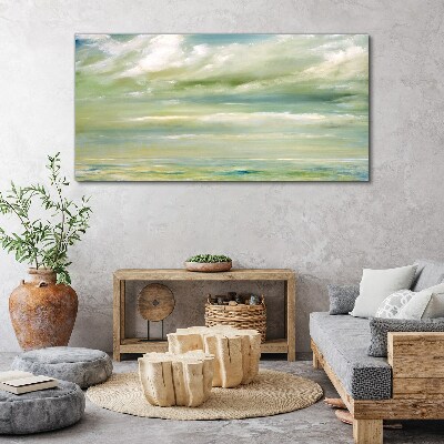 Tableau sur toile « Ciel paisible au-dessus de la mer »
