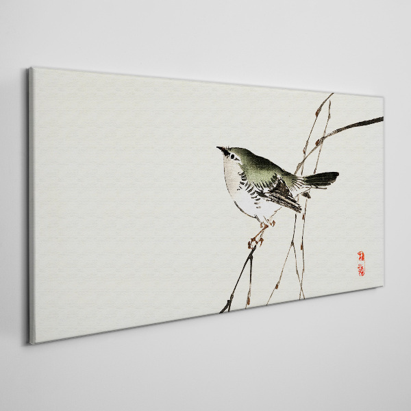Tableau imprimé sur toile Un oiseau sur une branche
