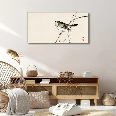 Tableau imprimé sur toile Un oiseau sur une branche