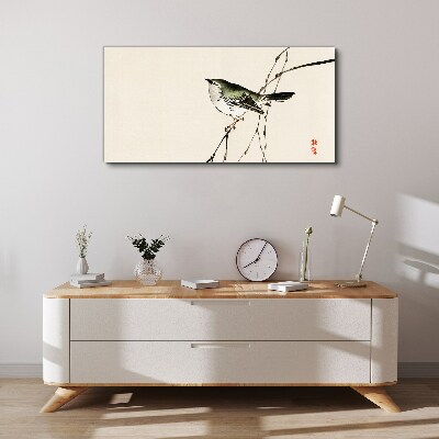 Tableau imprimé sur toile Un oiseau sur une branche