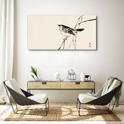 Tableau imprimé sur toile Un oiseau sur une branche
