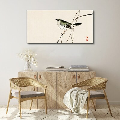 Tableau imprimé sur toile Un oiseau sur une branche