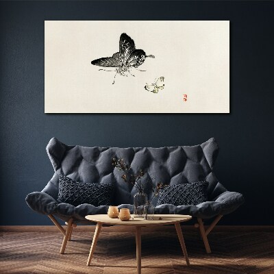 Tableau imprimé sur toile Papillons en délicate harmonie