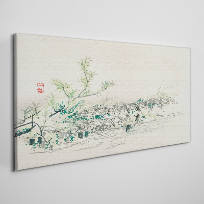 Tableau toile imprimée La paix de la nature aux couleurs délicates