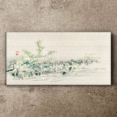 Tableau toile imprimée La paix de la nature aux couleurs délicates