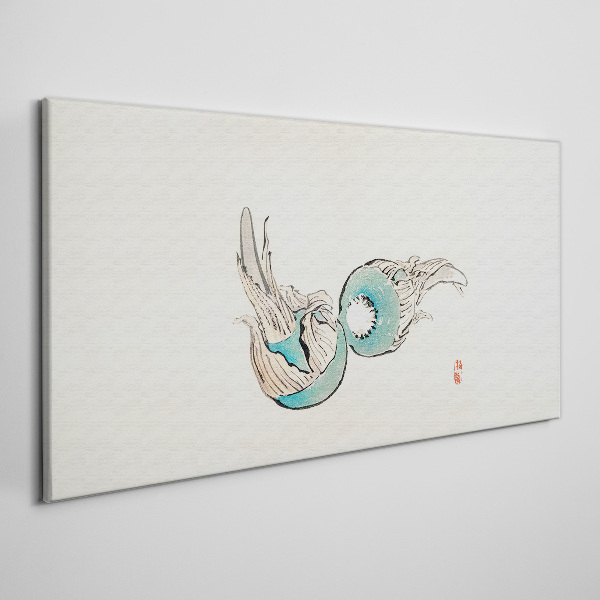 Tableau toile imprimée Illustration de poisson japonais