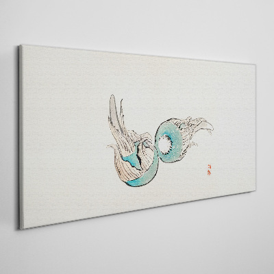 Tableau toile imprimée Illustration de poisson japonais