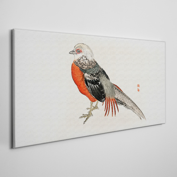 Tableau imprimé sur toile Un oiseau vivant aux couleurs de la nature