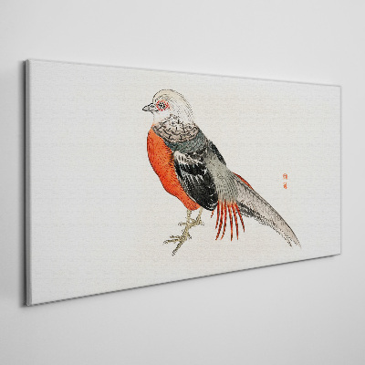 Tableau imprimé sur toile Un oiseau vivant aux couleurs de la nature