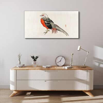 Tableau imprimé sur toile Un oiseau vivant aux couleurs de la nature