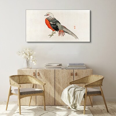 Tableau imprimé sur toile Un oiseau vivant aux couleurs de la nature