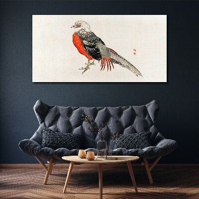 Tableau imprimé sur toile Un oiseau vivant aux couleurs de la nature