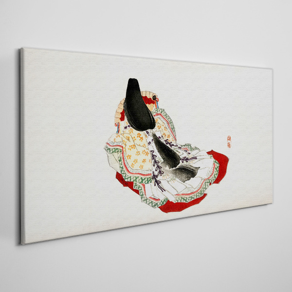 Tableau imprimé sur toile « La beauté florale dans un style traditionnel »