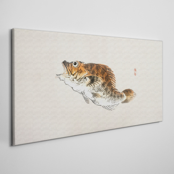 Tableau sur toile L'élégance poissonneuse aux nuances délicates
