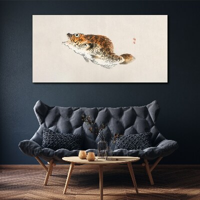 Tableau sur toile L'élégance poissonneuse aux nuances délicates