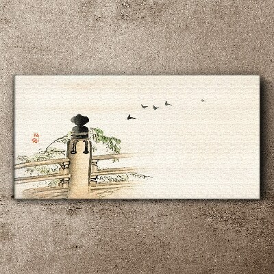 Tableau toile imprimée La paix parmi les oiseaux