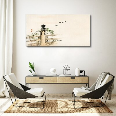 Tableau toile imprimée La paix parmi les oiseaux