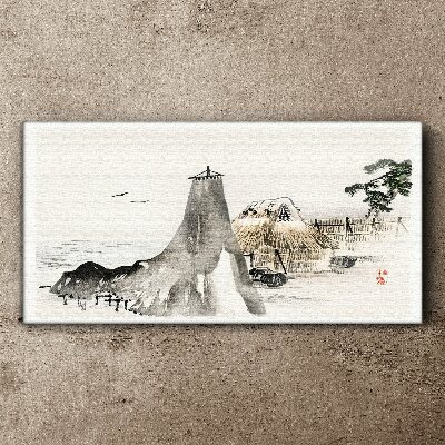 Tableau imprimé sur toile Un paysage balnéaire paisible