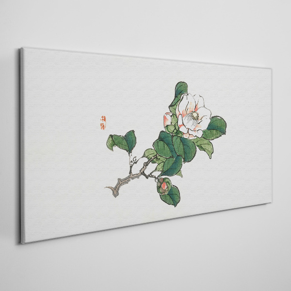 Tableau imprimé sur toile Fleur de magnolia sur une branche