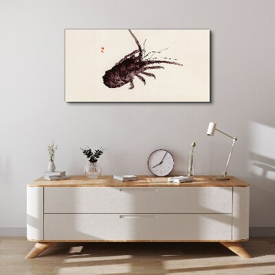 Tableau imprimé sur toile L'élégance de la crevette