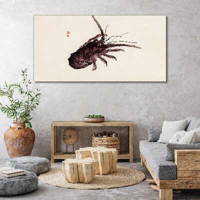 Tableau imprimé sur toile L'élégance de la crevette