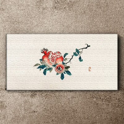 Tableau sur toile Composition florale à la grenade