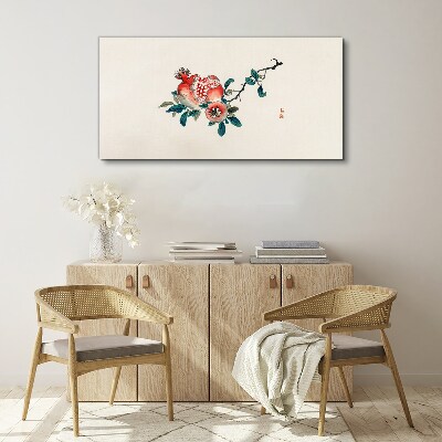 Tableau sur toile Composition florale à la grenade