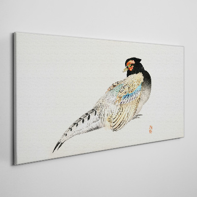Tableau toile imprimée Faisan au plumage élégant