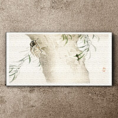 Tableau imprimé sur toile Une cigale sur une branche