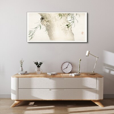 Tableau imprimé sur toile Une cigale sur une branche