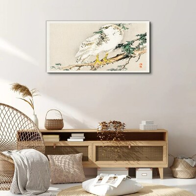 Tableau imprimé sur toile Faucon sur une branche