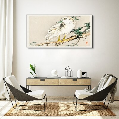 Tableau imprimé sur toile Faucon sur une branche