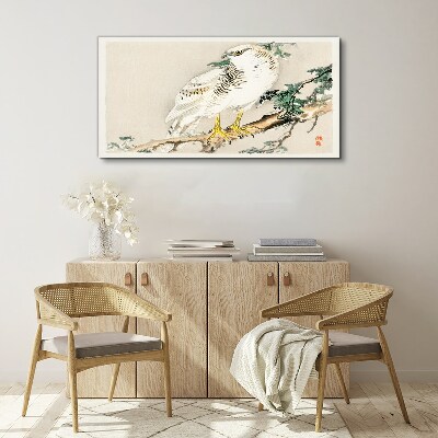 Tableau imprimé sur toile Faucon sur une branche
