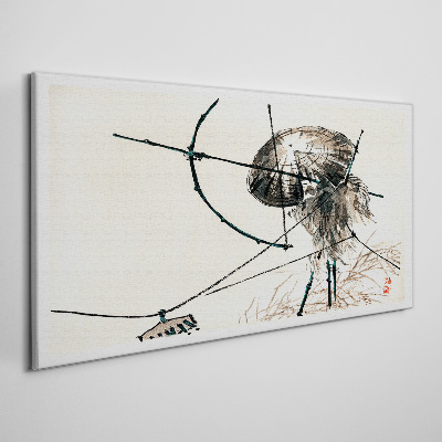 Tableau sur toile Méduses aux lignes abstraites