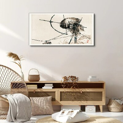 Tableau sur toile Méduses aux lignes abstraites