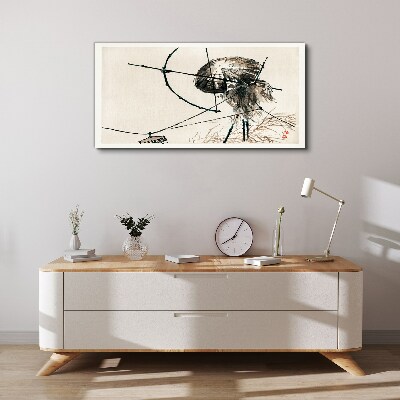 Tableau sur toile Méduses aux lignes abstraites