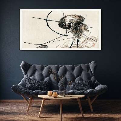 Tableau sur toile Méduses aux lignes abstraites