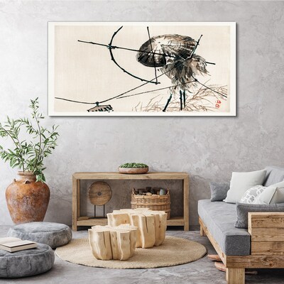 Tableau sur toile Méduses aux lignes abstraites