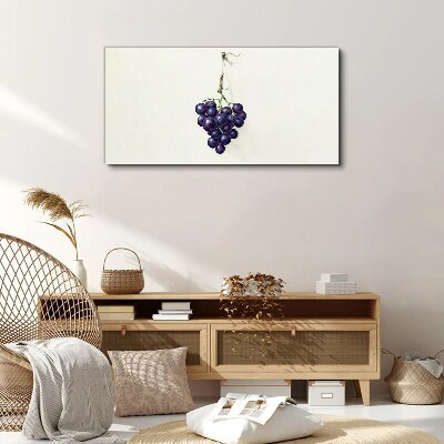 Tableau sur toile Raisins sur fond blanc