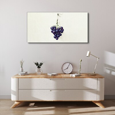 Tableau sur toile Raisins sur fond blanc