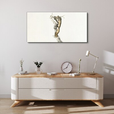 Tableau sur toile « Chouette sur une branche »