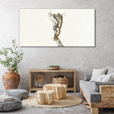 Tableau sur toile « Chouette sur une branche »